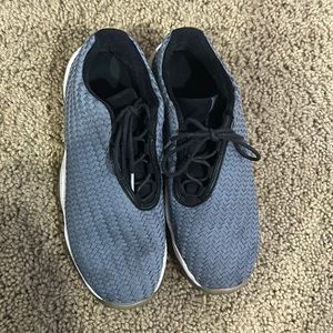 Grey Jordan’s, criss cross design
